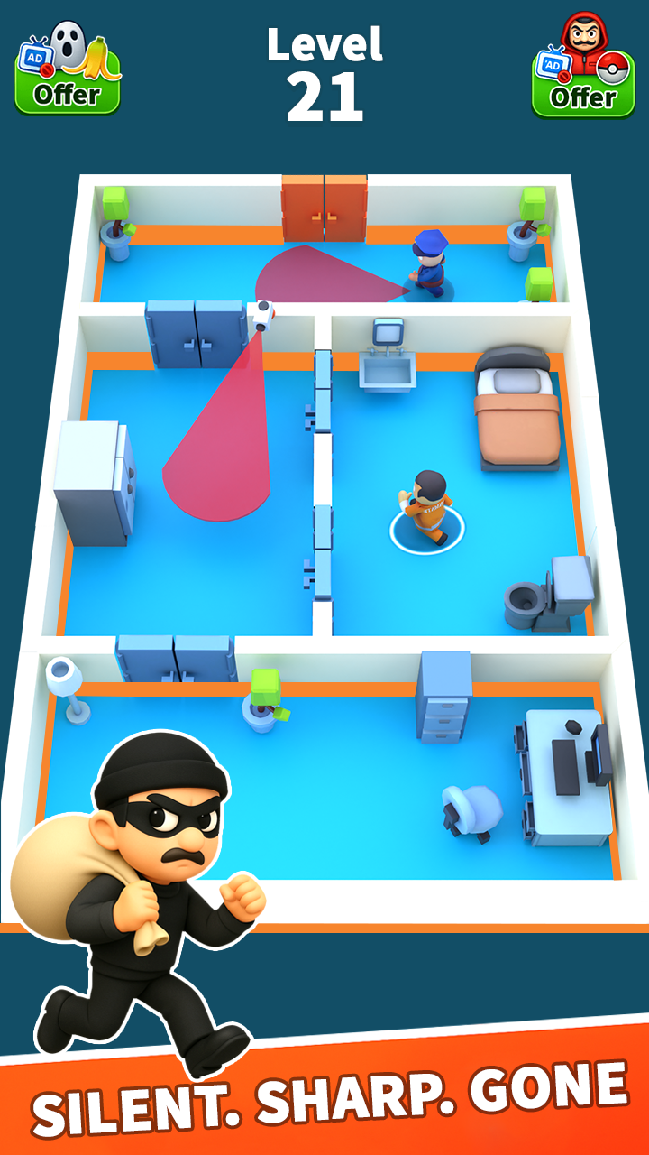 اسکرین شات 2 بازی Prison Escape : Sneak & Run