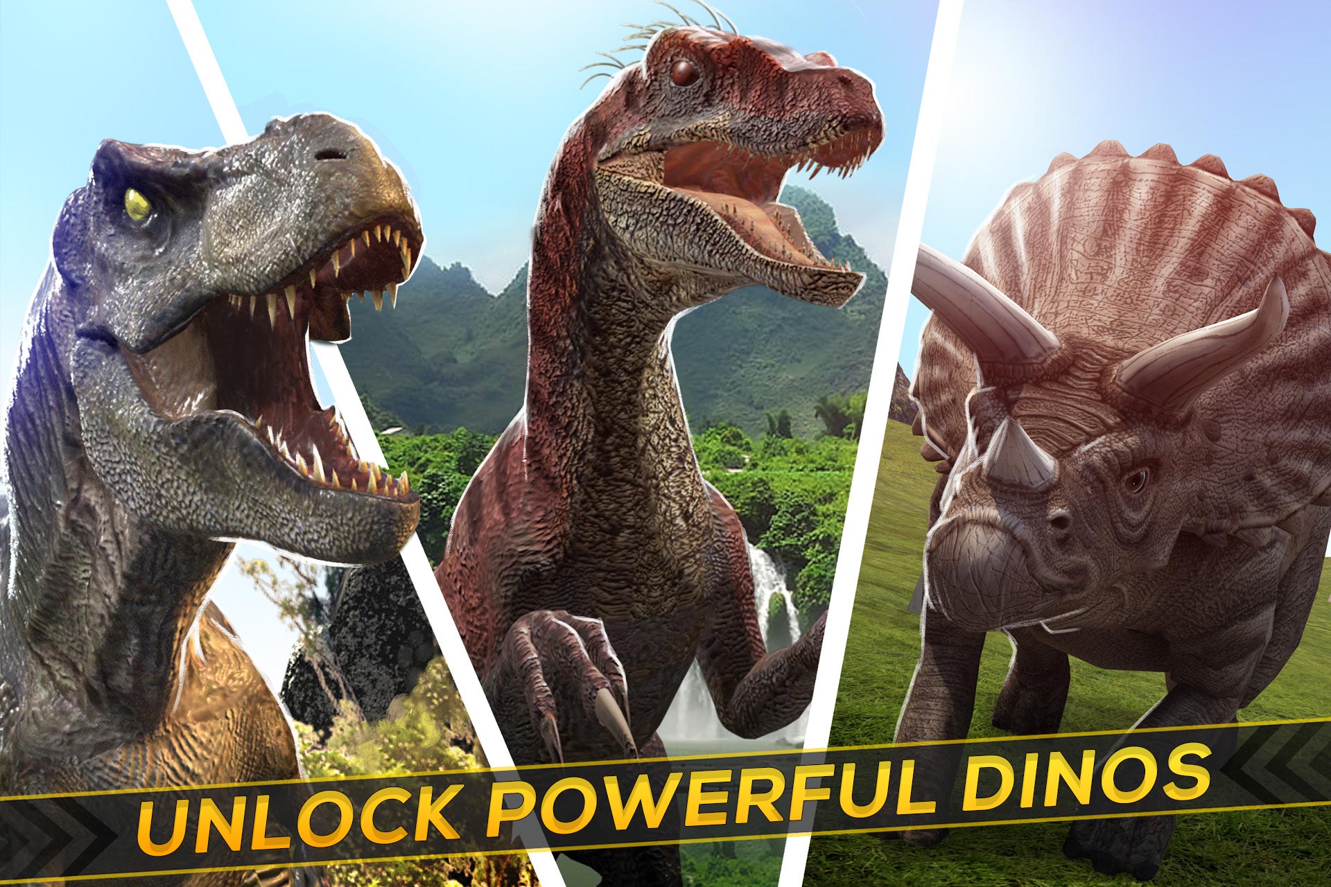 اسکرین شات 2 بازی Jurassic Run Attack: Dino Era