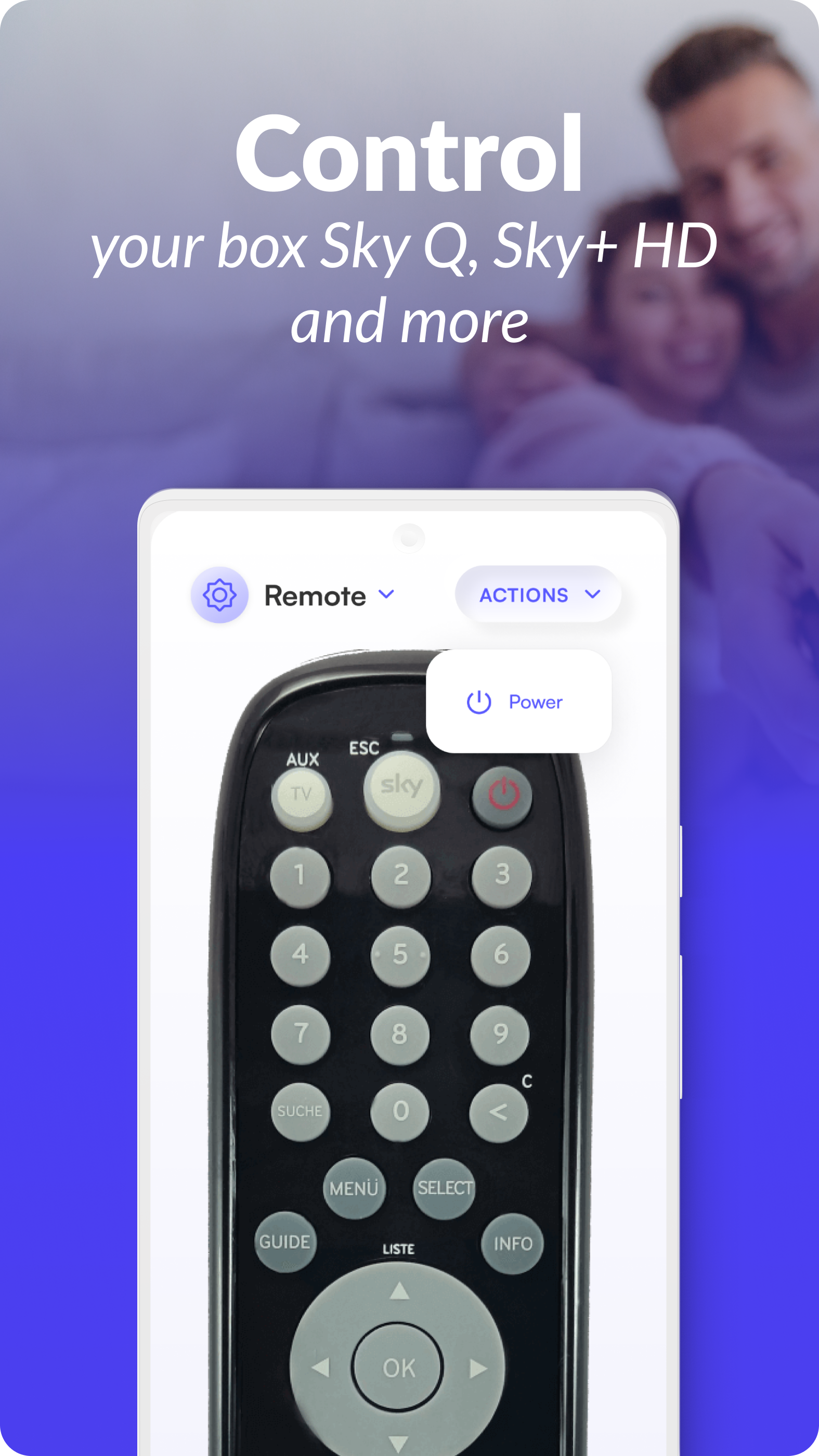 اسکرین شات 5 برنامه Remote Control For Sky DE