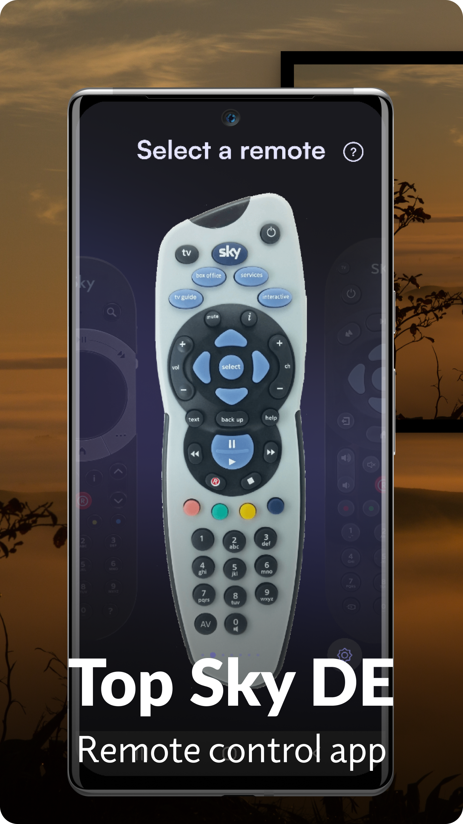 اسکرین شات 1 برنامه Remote Control For Sky DE