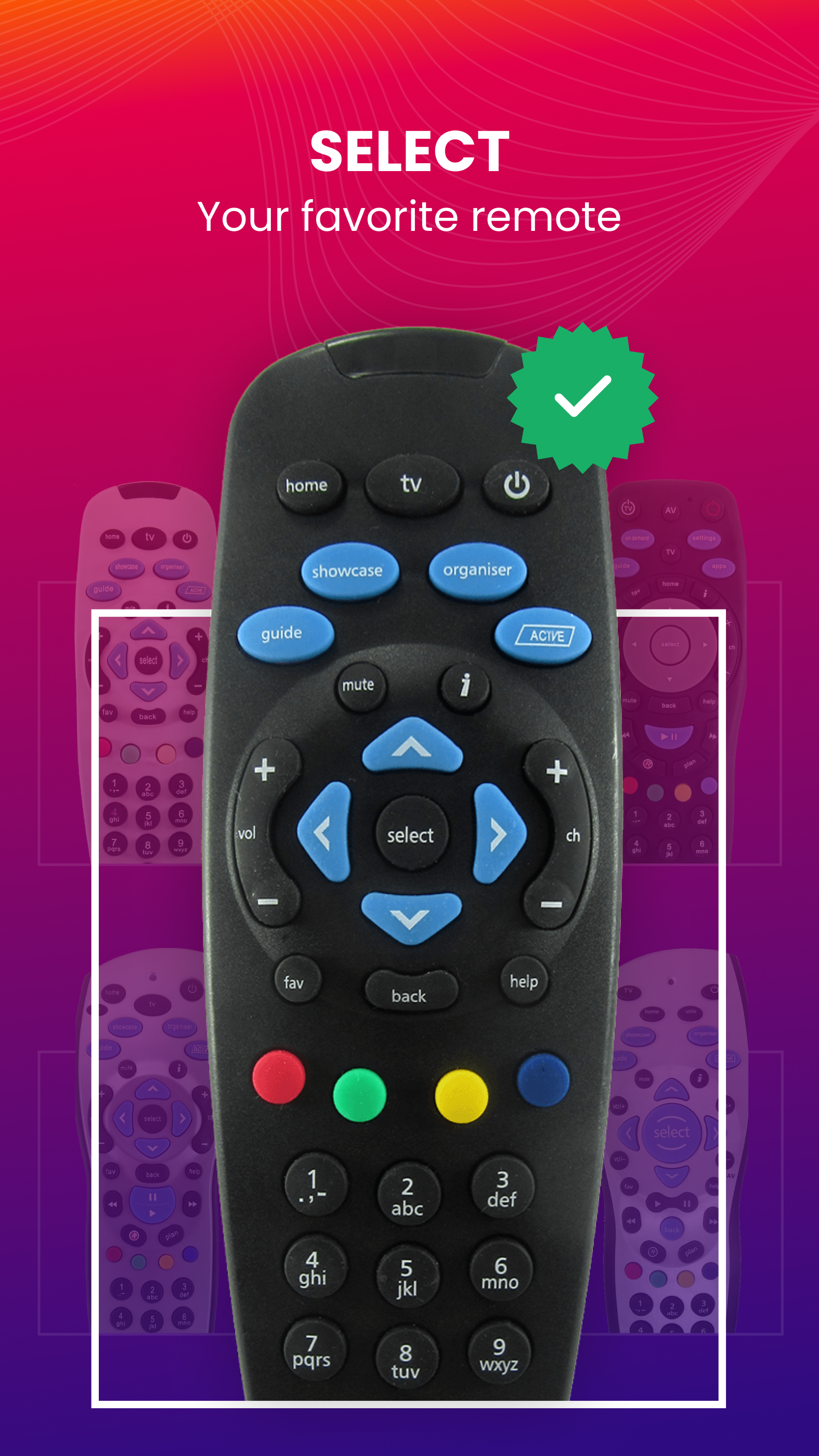 اسکرین شات 2 برنامه Remote Control for Tata Sky