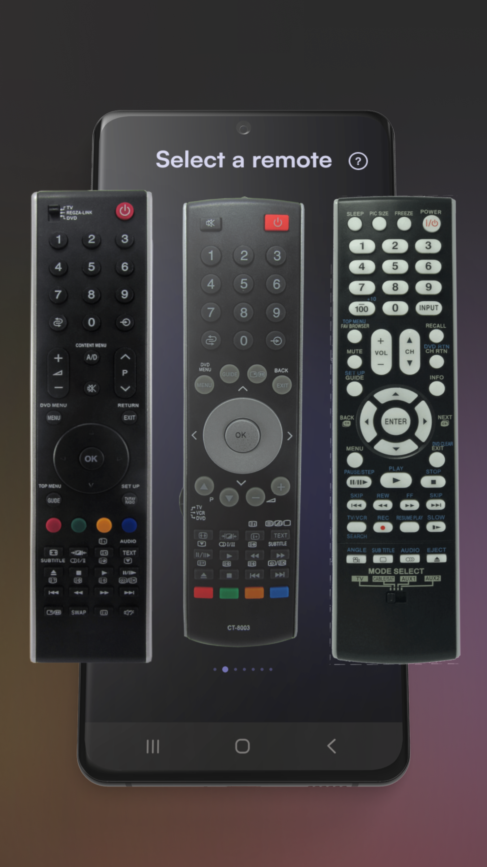 اسکرین شات 5 برنامه Remote Control For Toshiba TVs