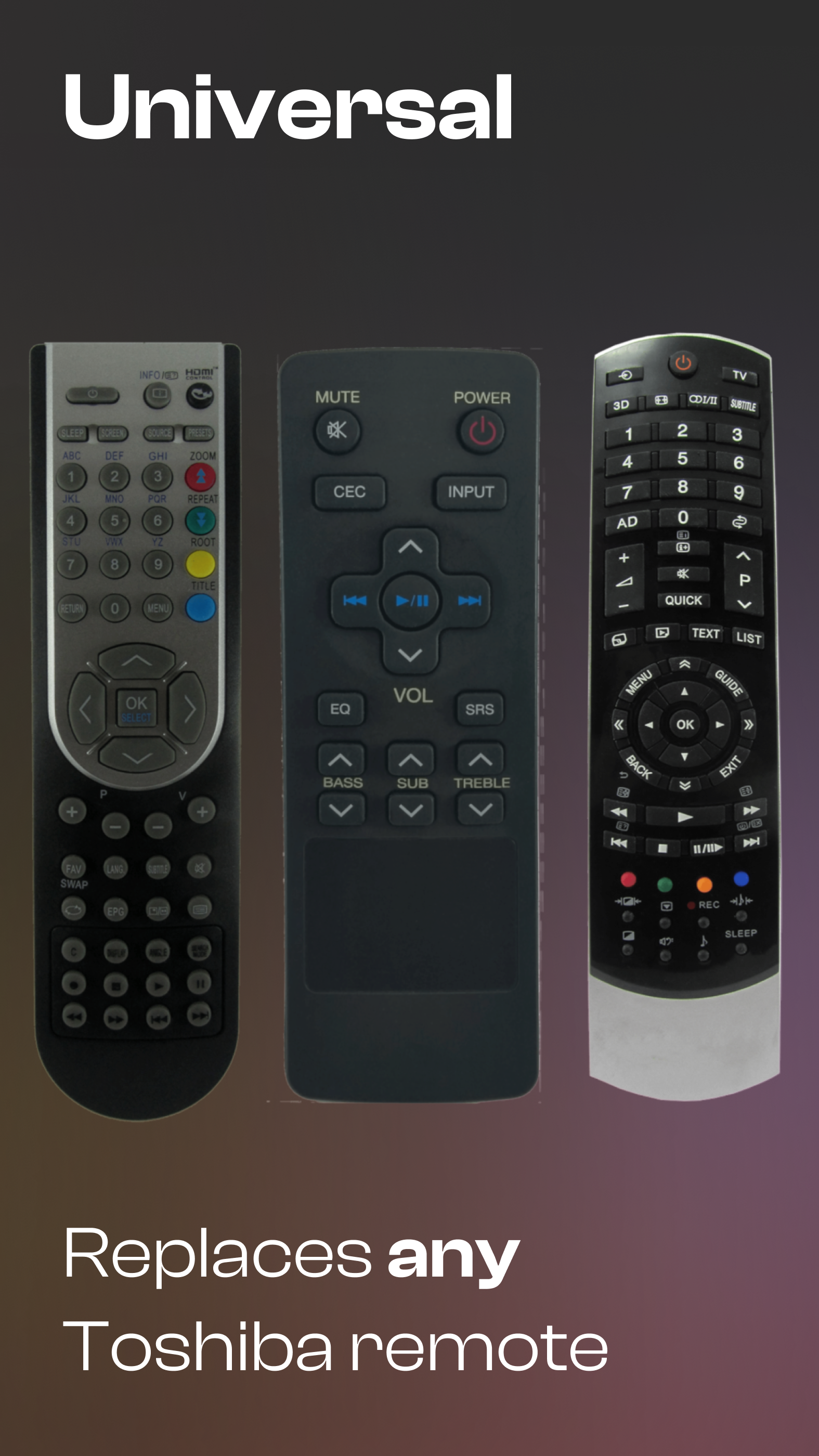 اسکرین شات 4 برنامه Remote Control For Toshiba TVs