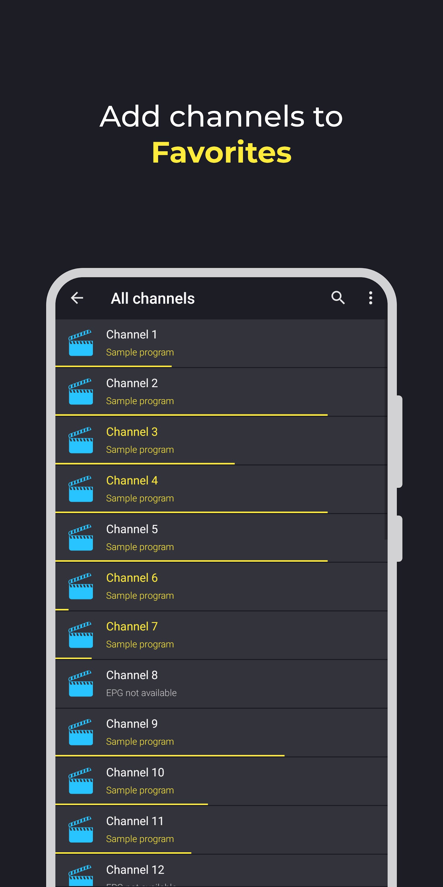 اسکرین شات 2 برنامه Televizo - IPTV player