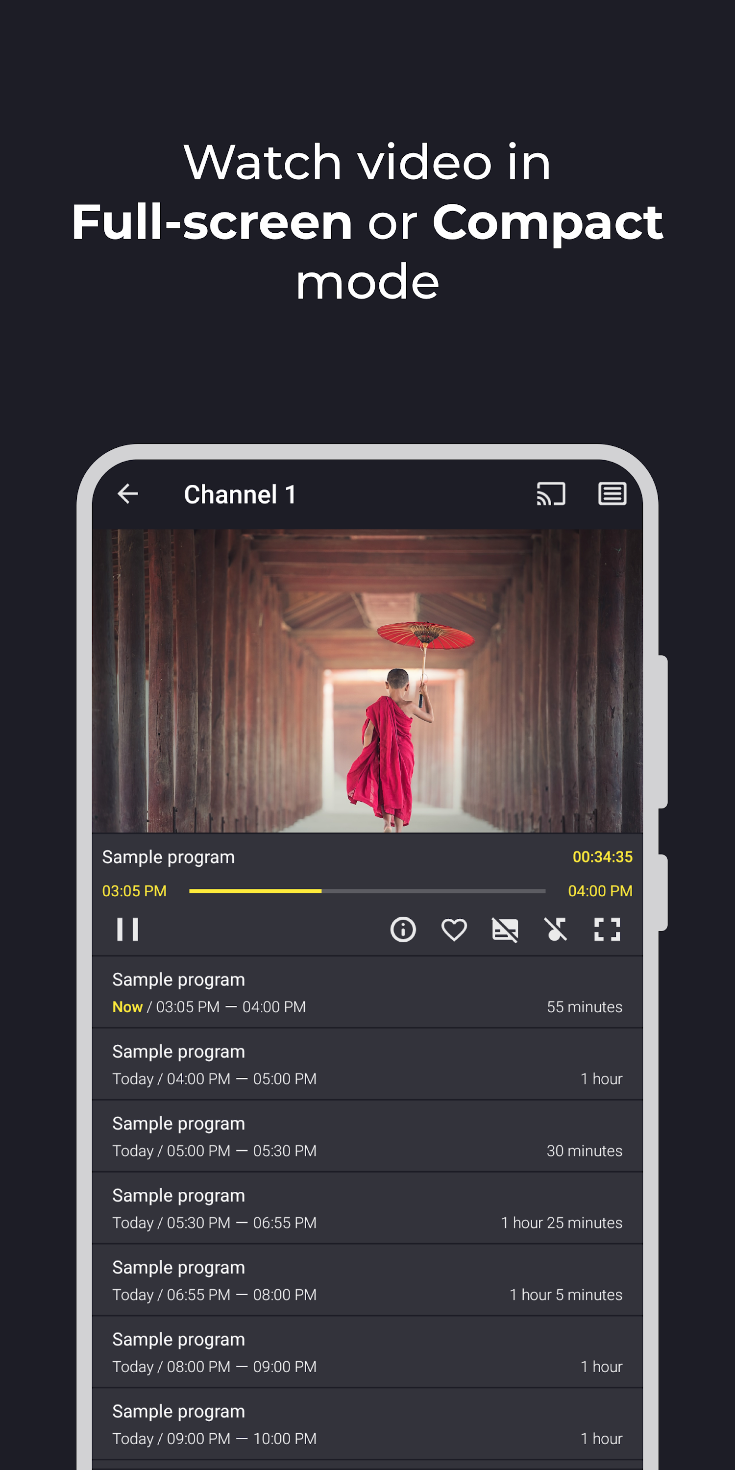 اسکرین شات 5 برنامه Televizo - IPTV player