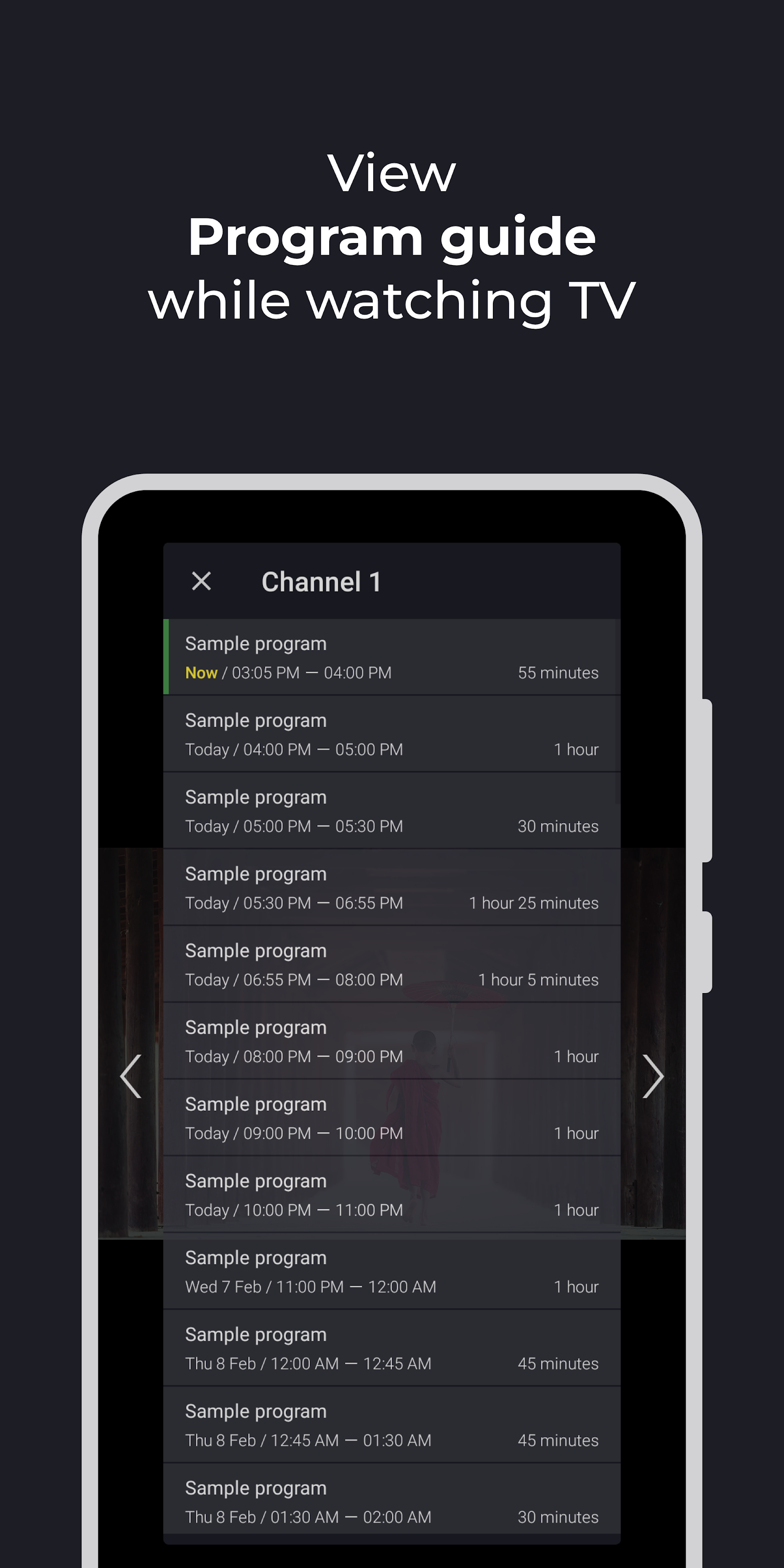 اسکرین شات 6 برنامه Televizo - IPTV player