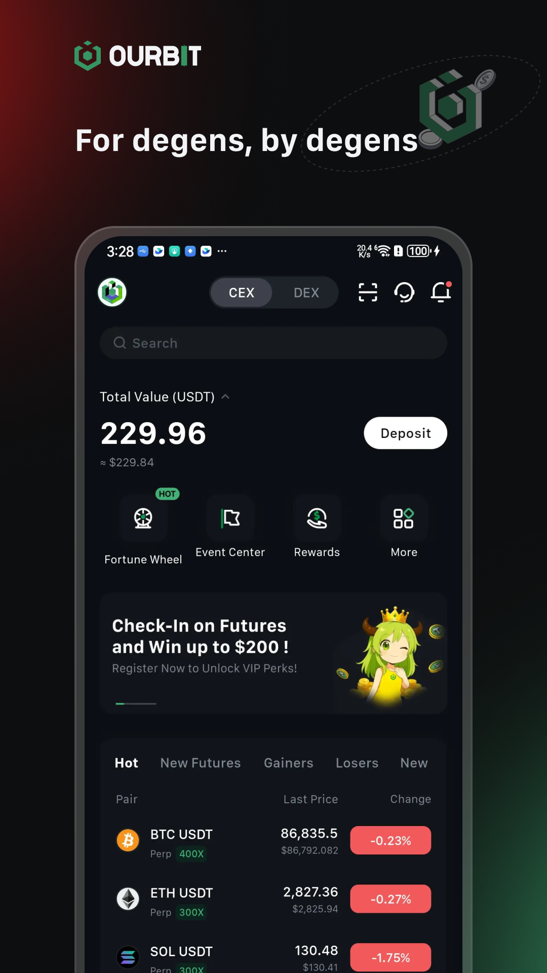 اسکرین شات 1 برنامه Ourbit: Buy Bitcoin & Crypto