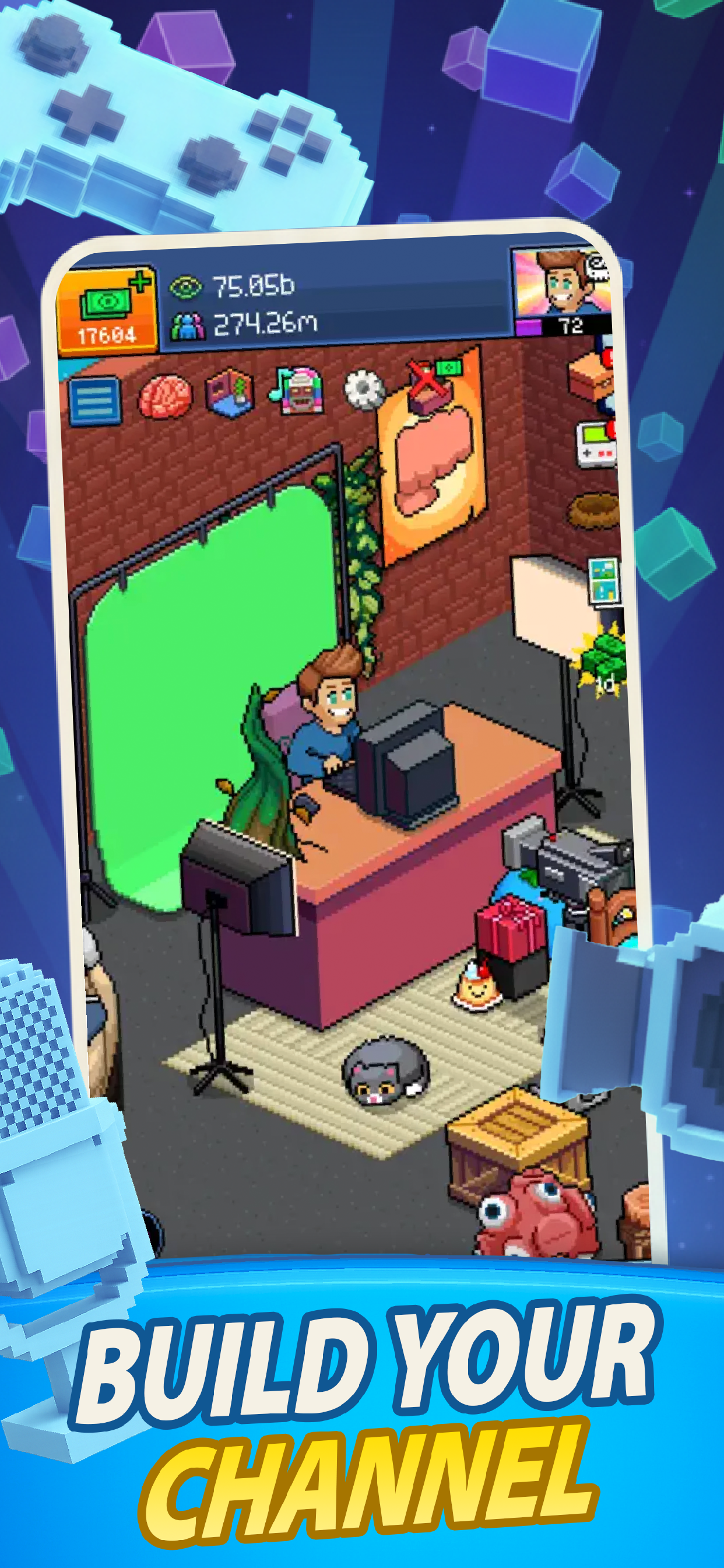 اسکرین شات 1 بازی PewDiePie's Tuber Simulator
