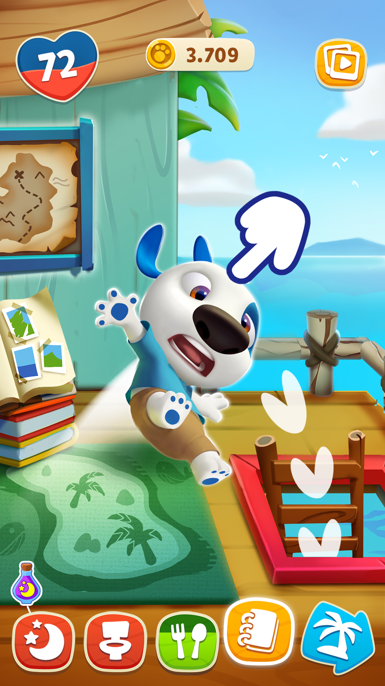 اسکرین شات 2 بازی My Talking Hank: Islands