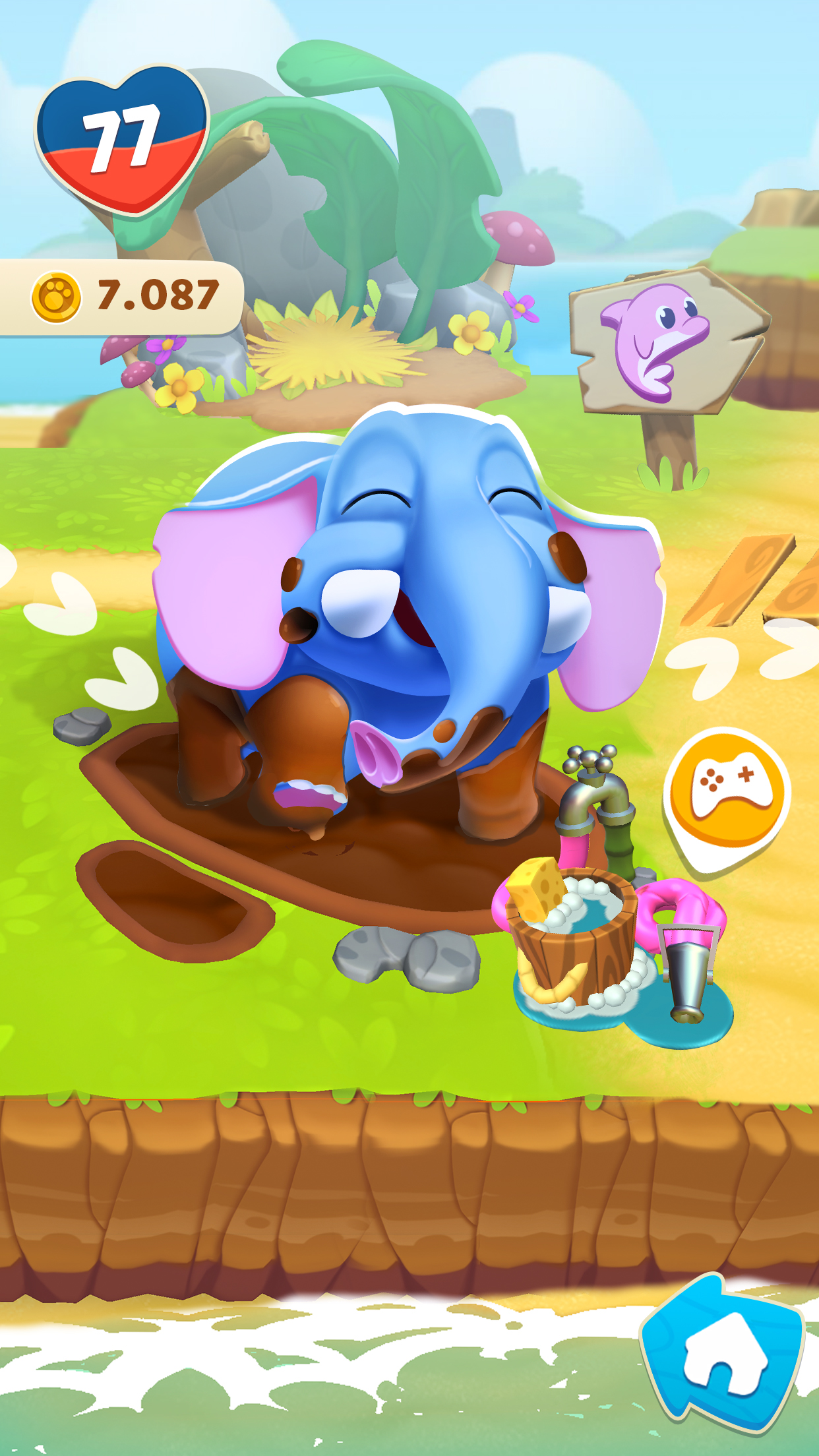اسکرین شات 4 بازی My Talking Hank: Islands