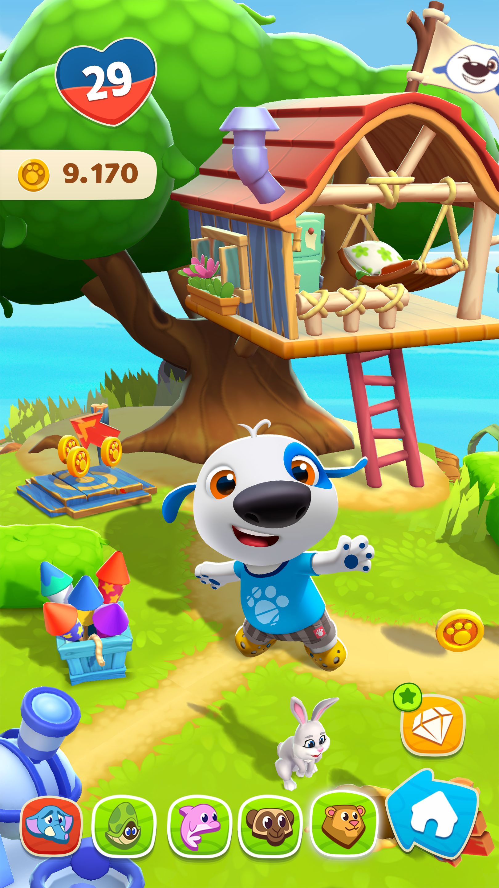 اسکرین شات 4 بازی My Talking Hank: Islands