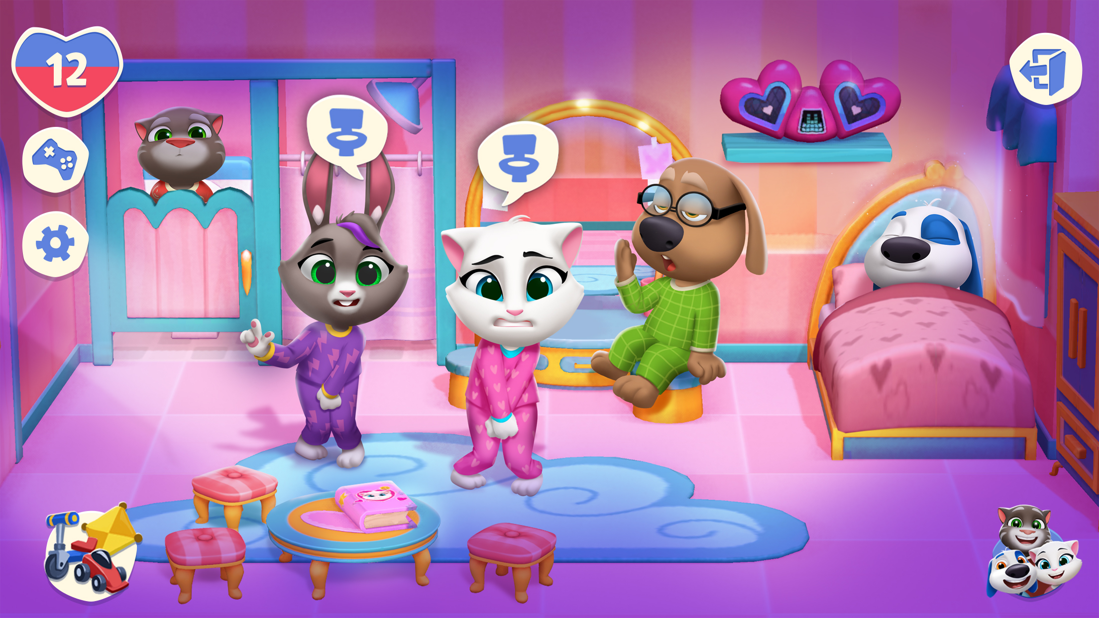 اسکرین شات 2 بازی My Talking Tom Friends 2