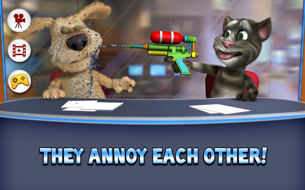 اسکرین شات 2 برنامه Talking Tom & Ben News
