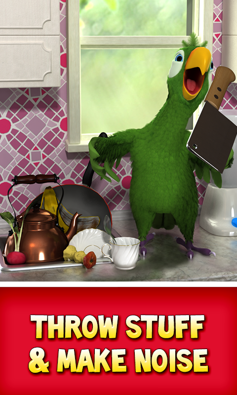 اسکرین شات 2 برنامه Talking Pierre the Parrot