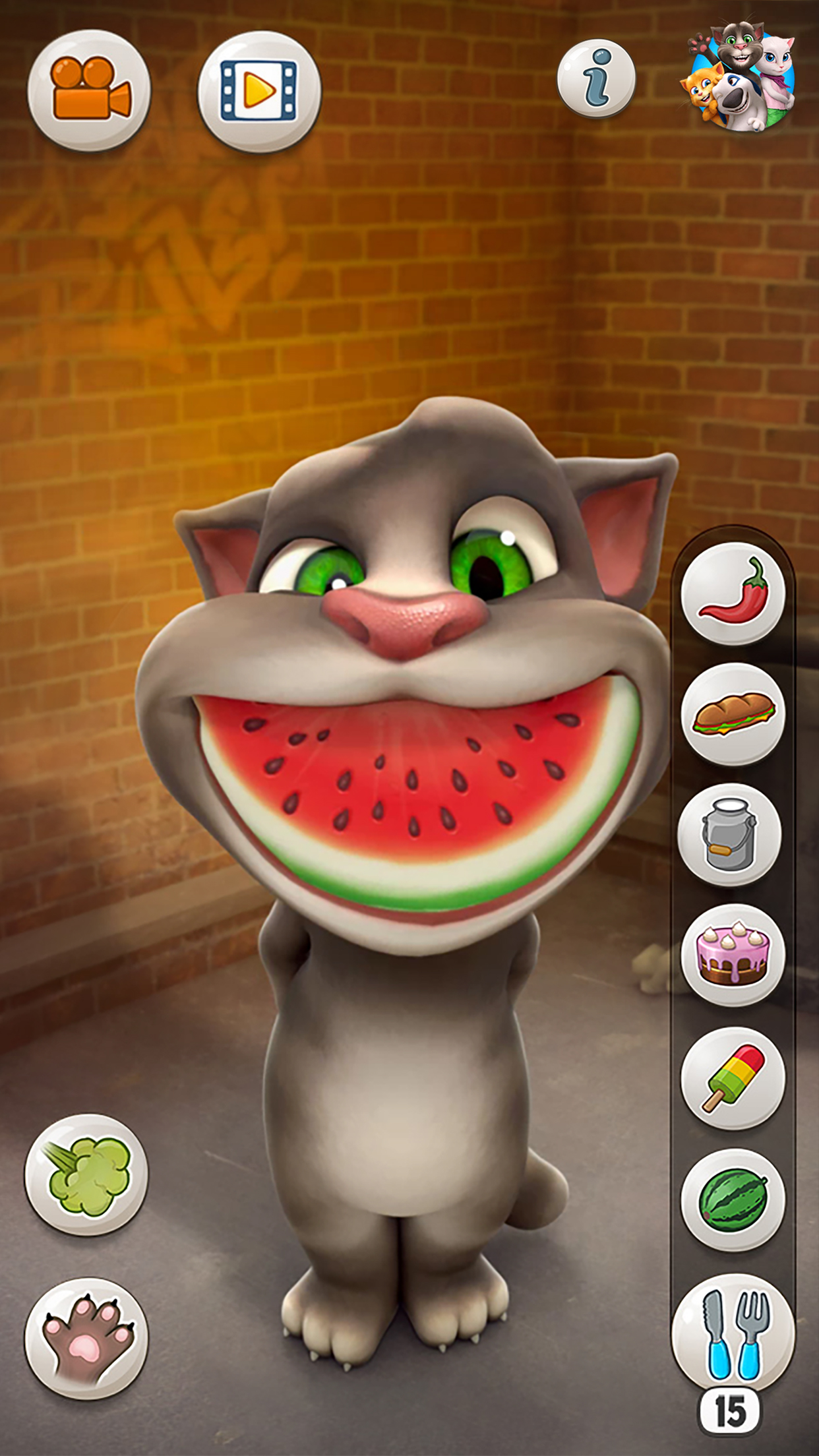 اسکرین شات 5 بازی Talking Tom Cat