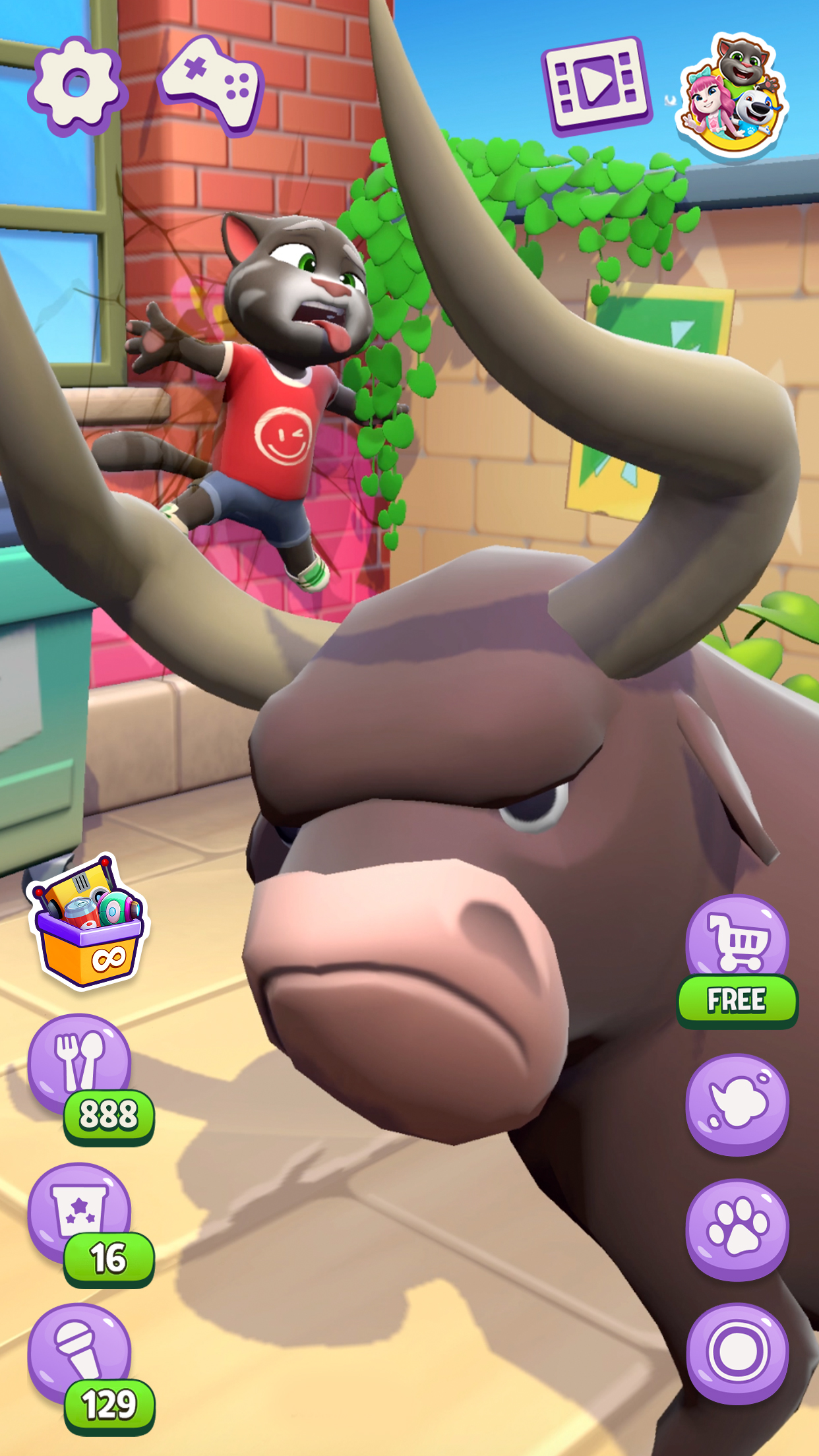 اسکرین شات 4 بازی Talking Tom Cat
