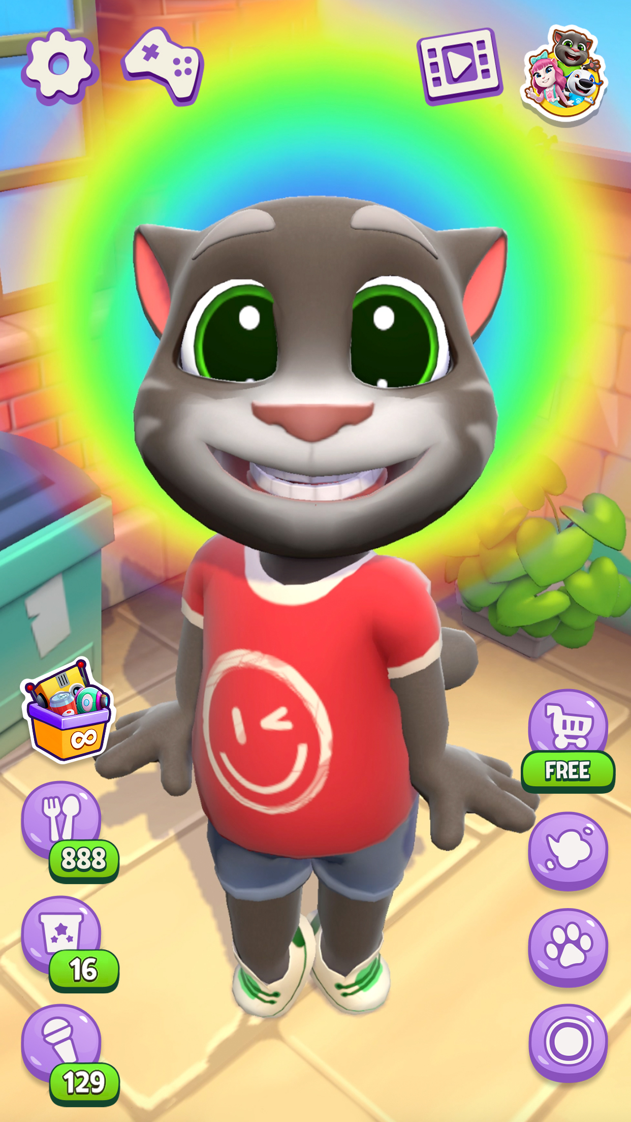 اسکرین شات 5 بازی Talking Tom Cat