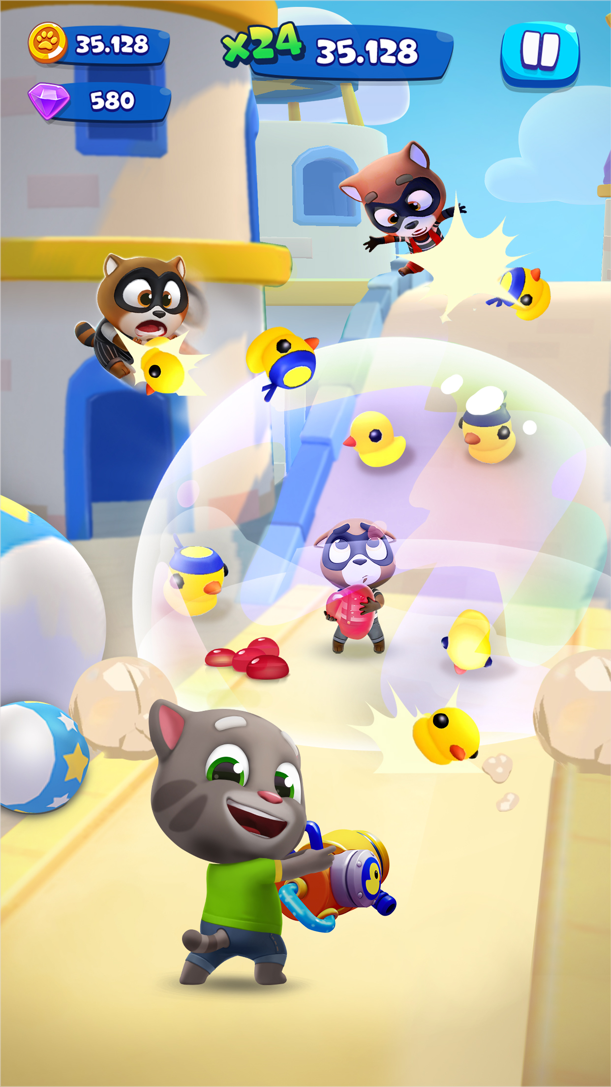 اسکرین شات 3 بازی Talking Tom Blast Park