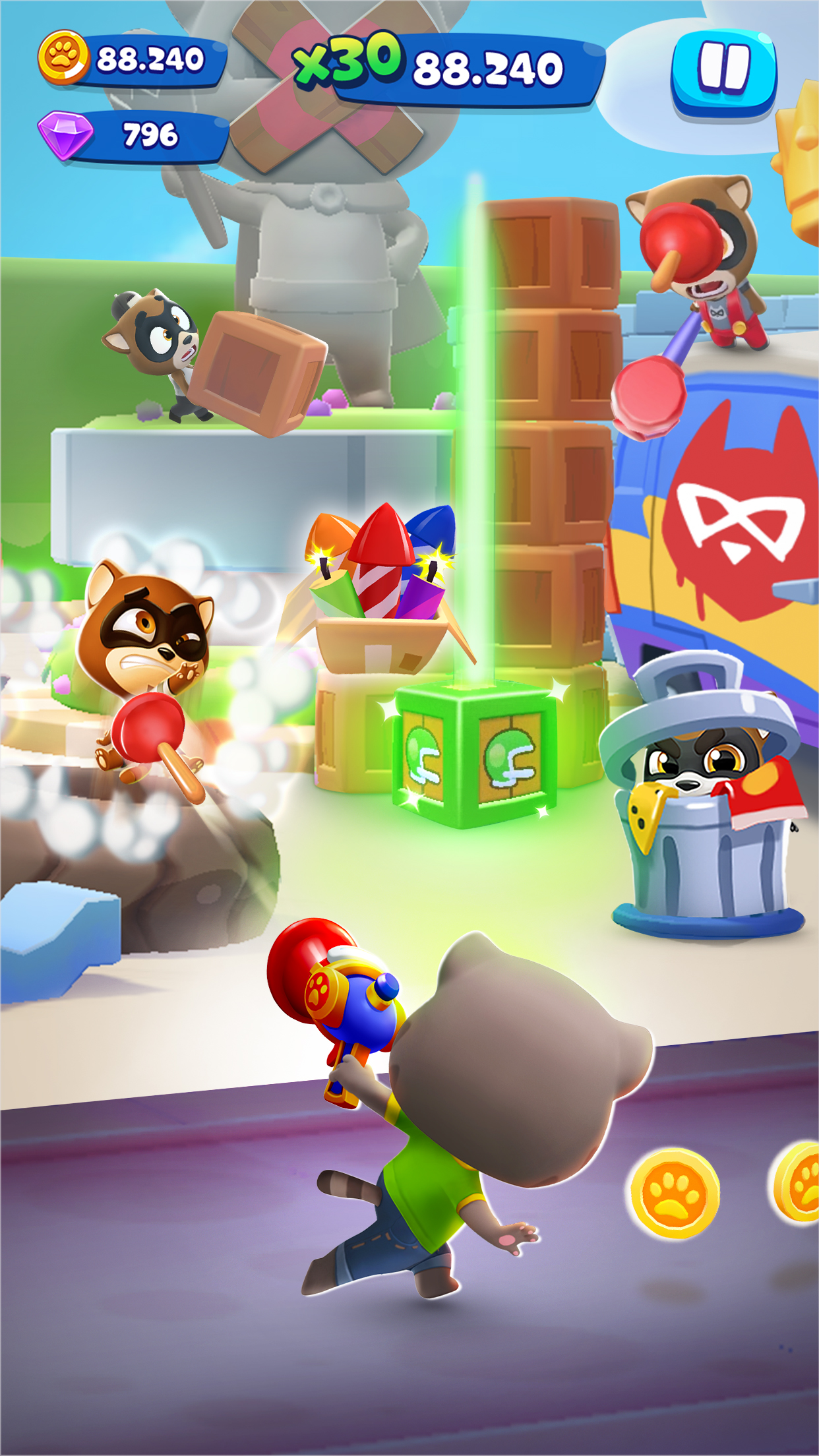 اسکرین شات 4 بازی Talking Tom Blast Park