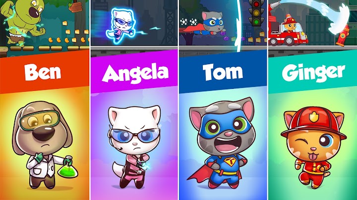 اسکرین شات 4 بازی Talking Tom Candy Run
