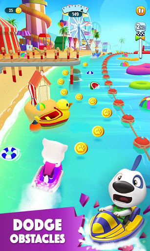 اسکرین شات 3 بازی Talking Tom Jetski 2