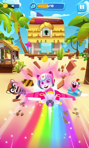 اسکرین شات 3 بازی Talking Tom Sky Run: The Fun New Flying Game