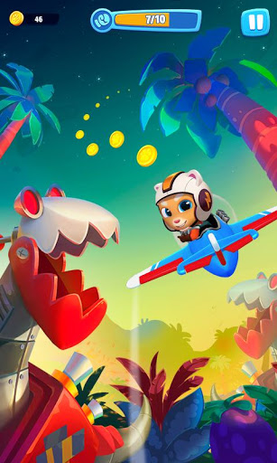 اسکرین شات 5 بازی Talking Tom Sky Run: The Fun New Flying Game