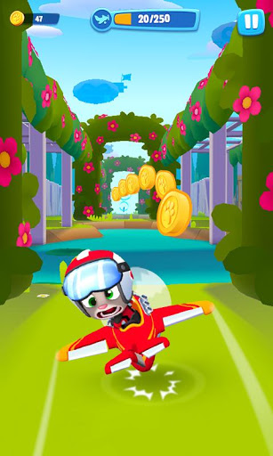 اسکرین شات 6 بازی Talking Tom Sky Run: The Fun New Flying Game