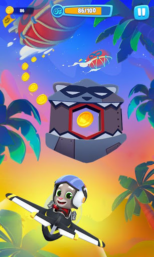 اسکرین شات 4 بازی Talking Tom Sky Run: The Fun New Flying Game