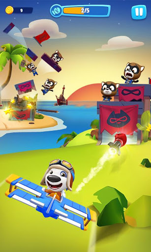 اسکرین شات 2 بازی Talking Tom Sky Run: The Fun New Flying Game