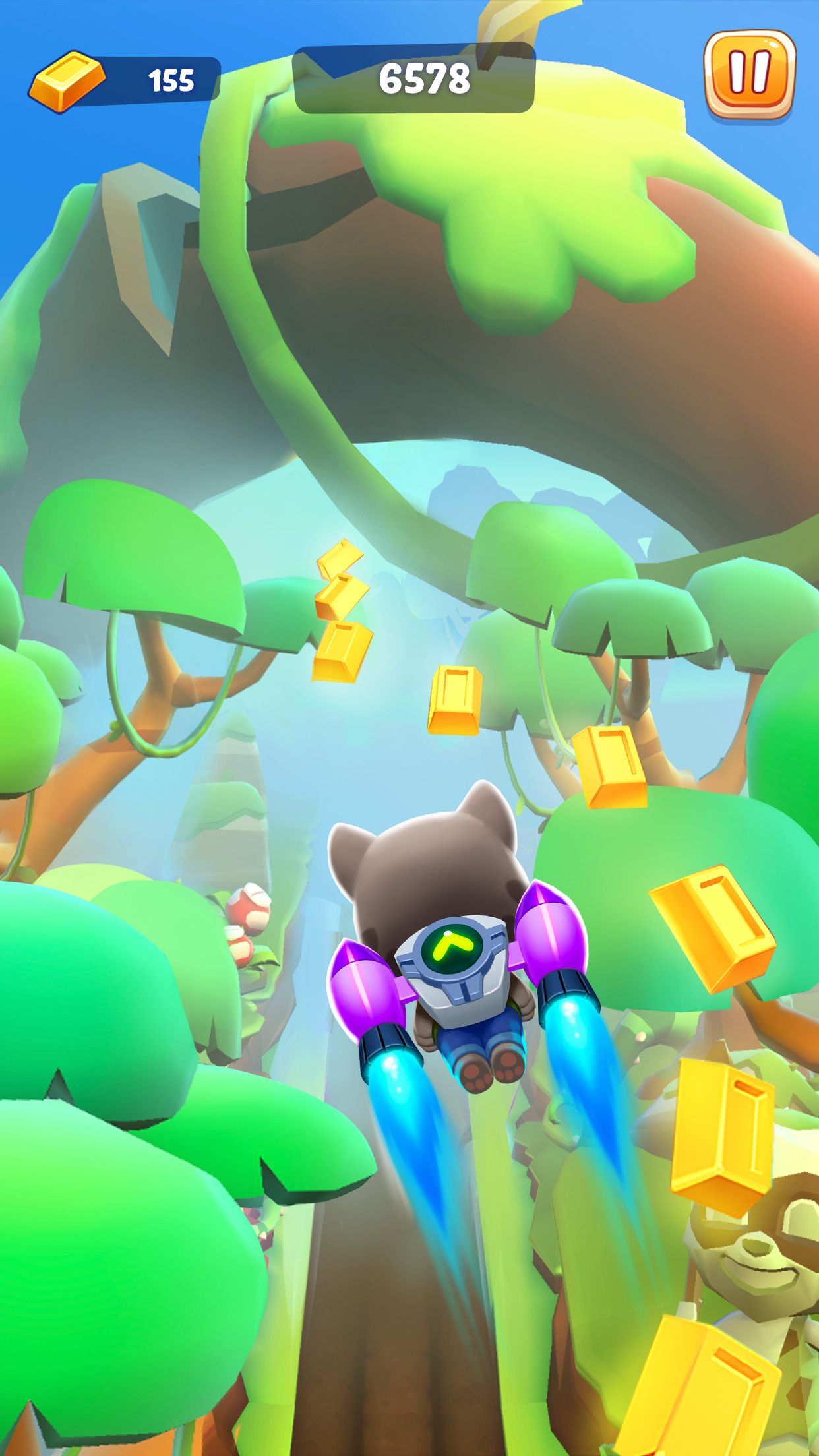 اسکرین شات 3 بازی Talking Tom Time Rush