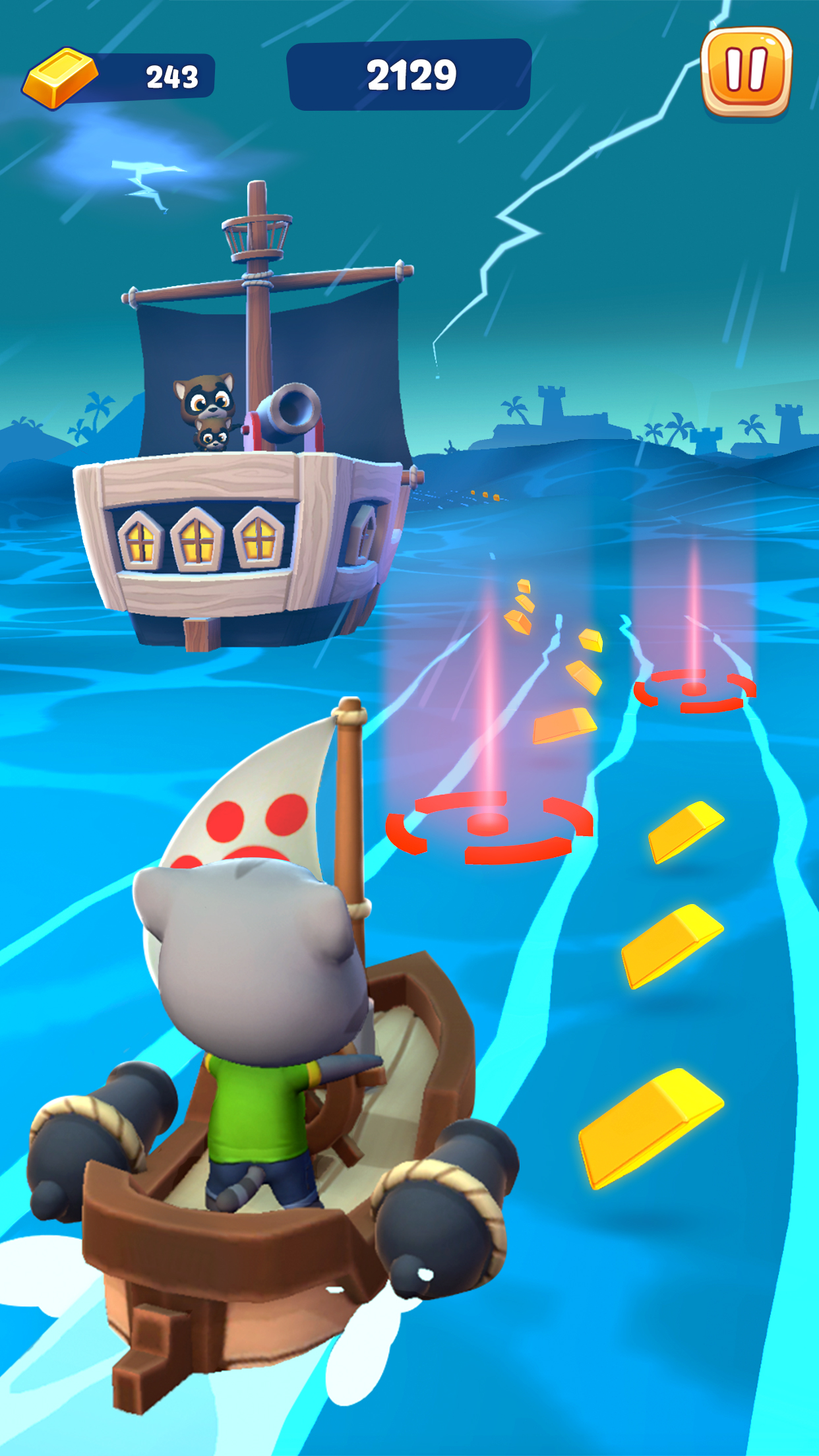 اسکرین شات 3 بازی Talking Tom Gold Run 2