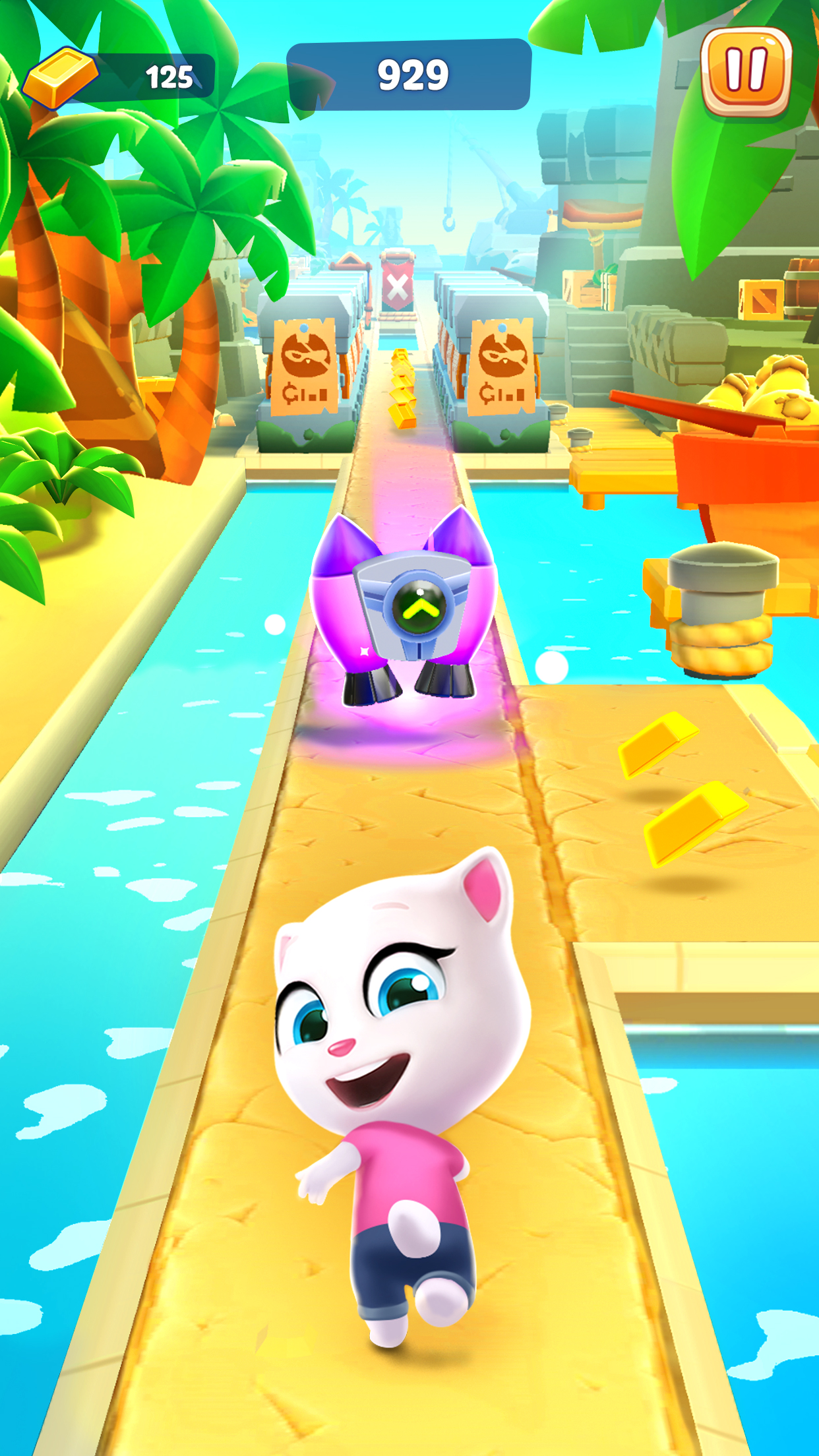 اسکرین شات 2 بازی Talking Tom Gold Run 2