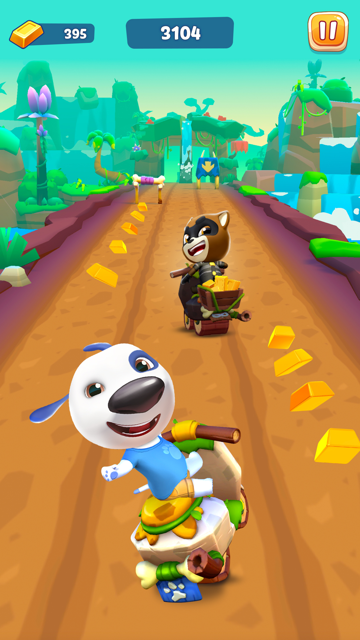 اسکرین شات 4 بازی Talking Tom Gold Run 2