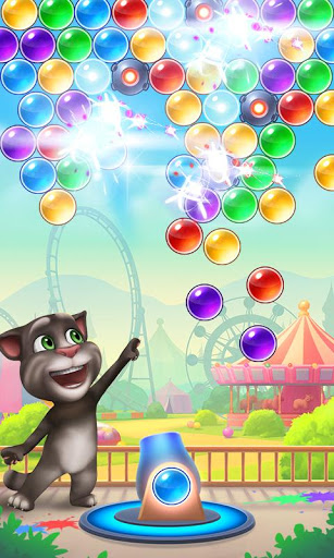 اسکرین شات 3 بازی Talking Tom Bubble Shooter