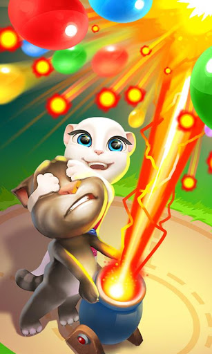 اسکرین شات 2 بازی Talking Tom Bubble Shooter