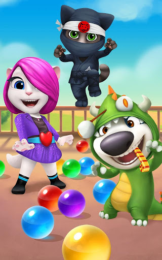 اسکرین شات 6 بازی Talking Tom Bubble Shooter