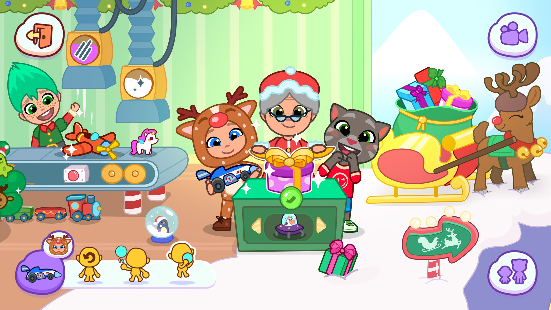 اسکرین شات 1 برنامه Talking Tom & Friends: World