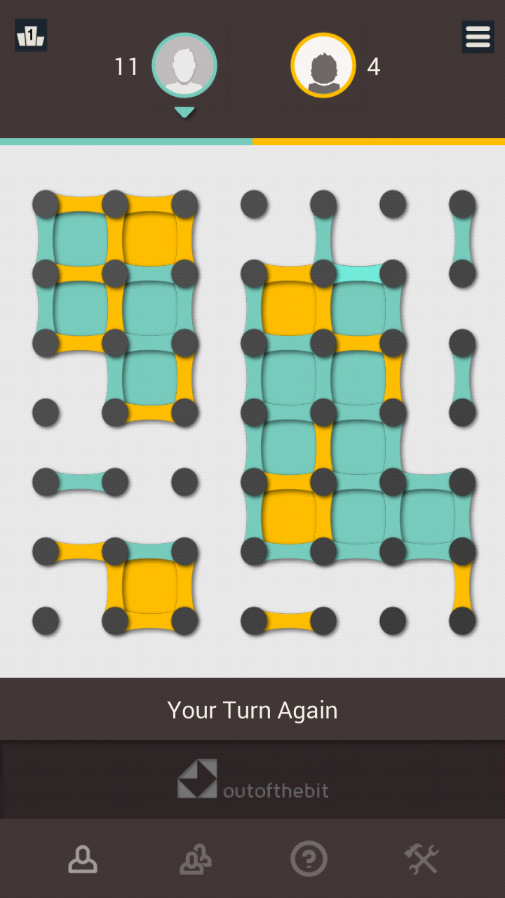 اسکرین شات 5 بازی Dots and Boxes - Classic Strat