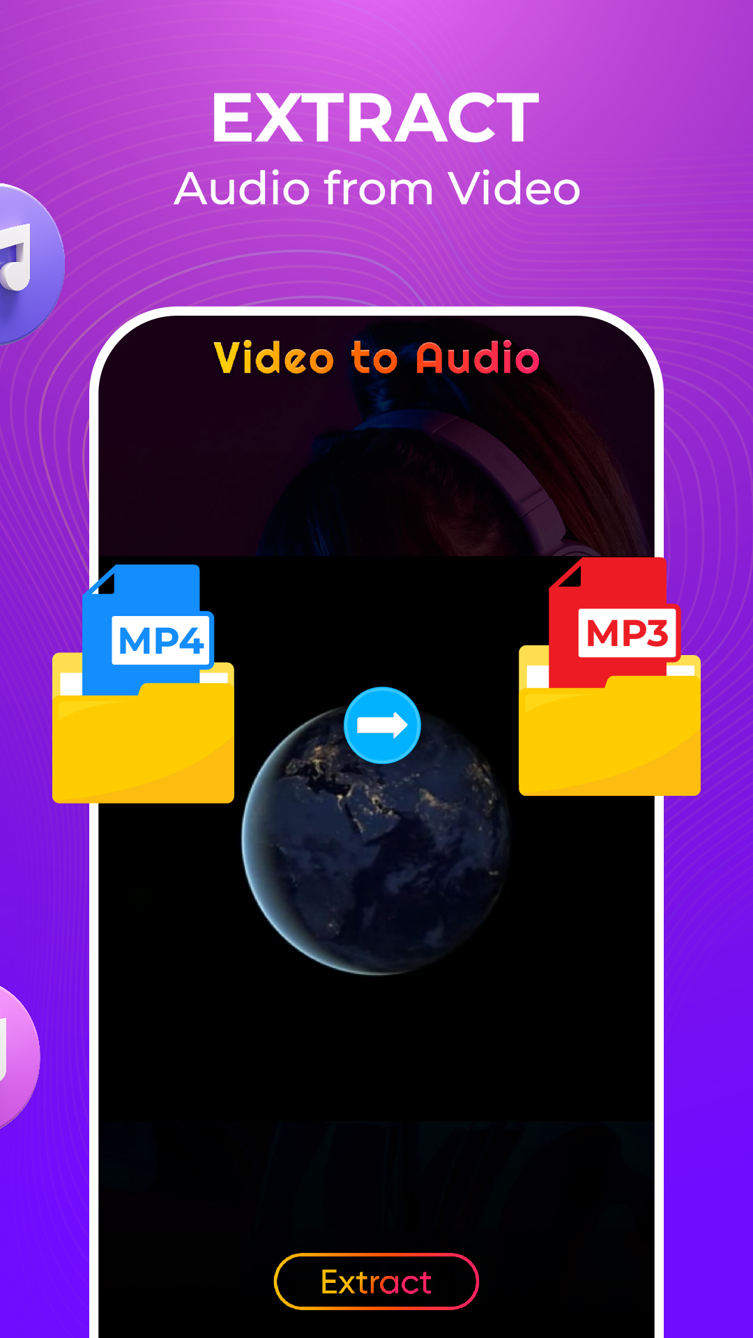 اسکرین شات 2 برنامه Video to Mp3 Audio Converter