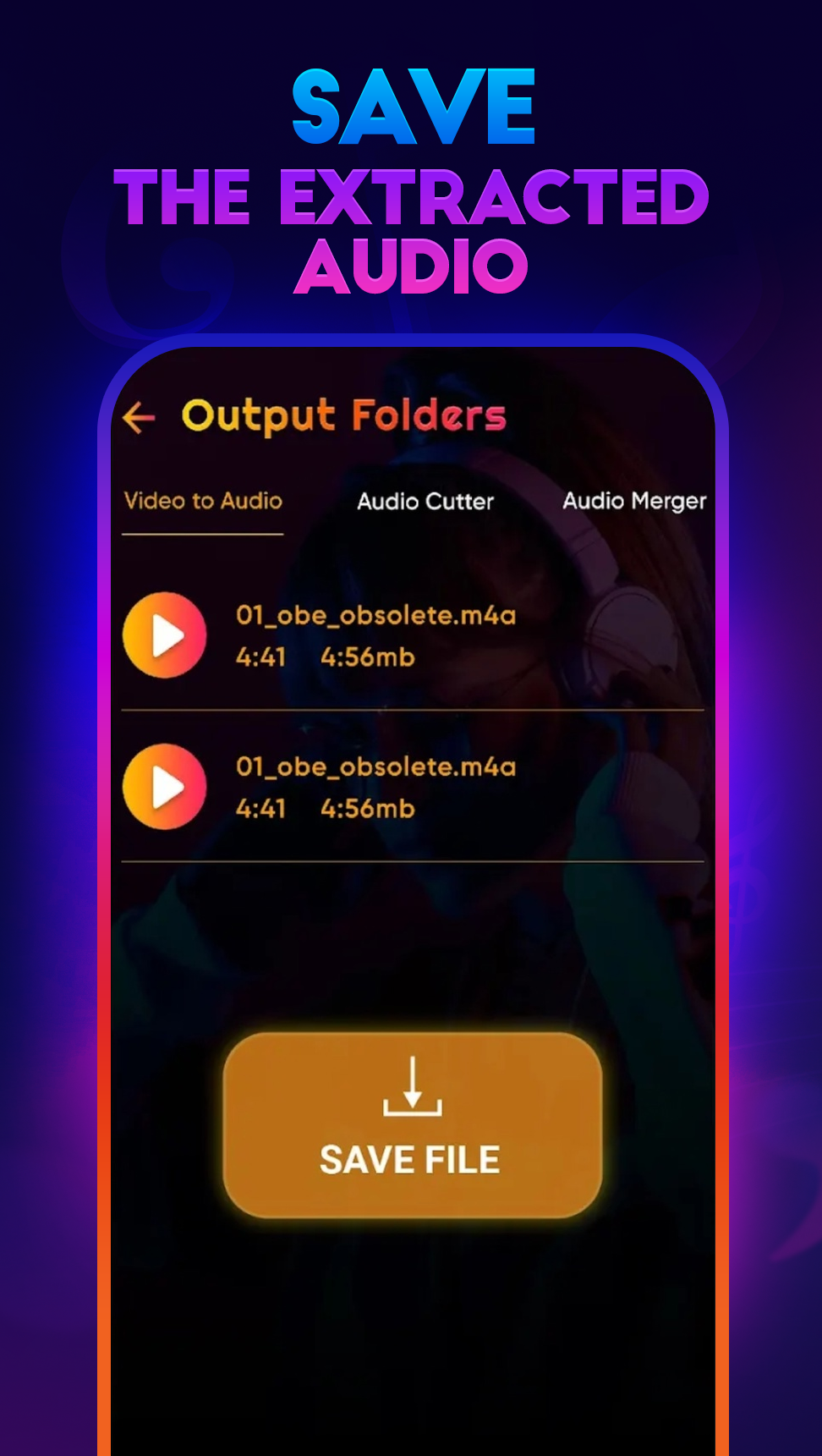 اسکرین شات 7 برنامه Video to Mp3 Audio Converter