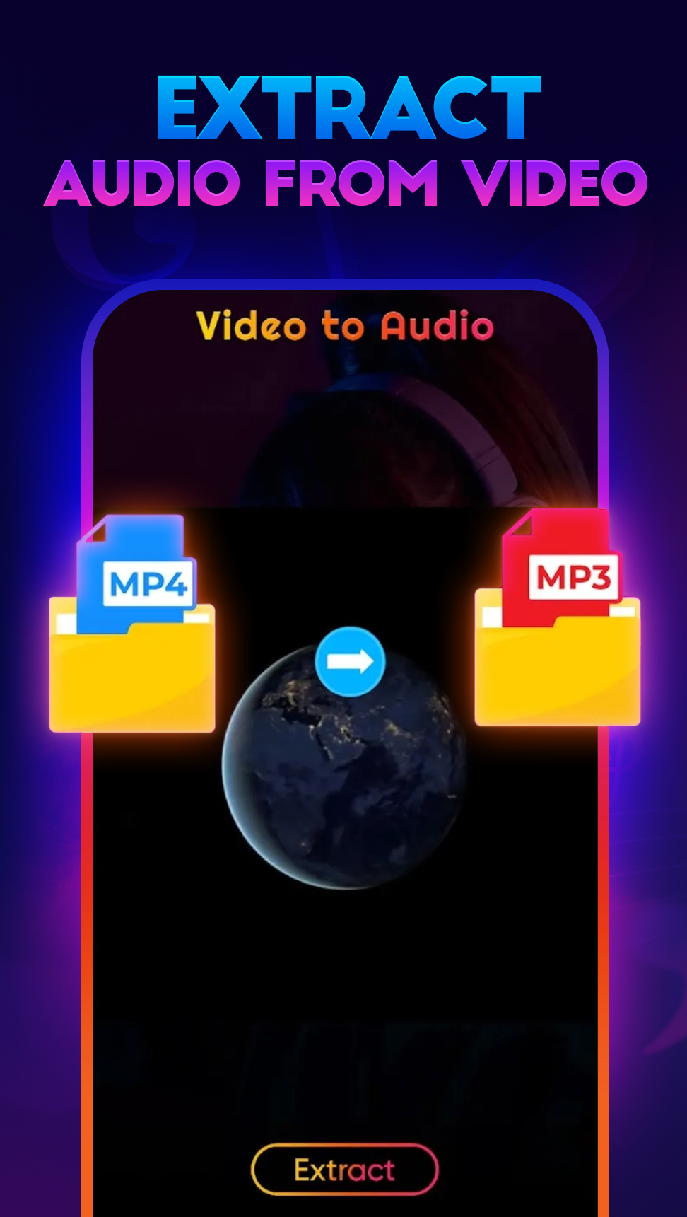اسکرین شات 2 برنامه Video to Mp3 Audio Converter