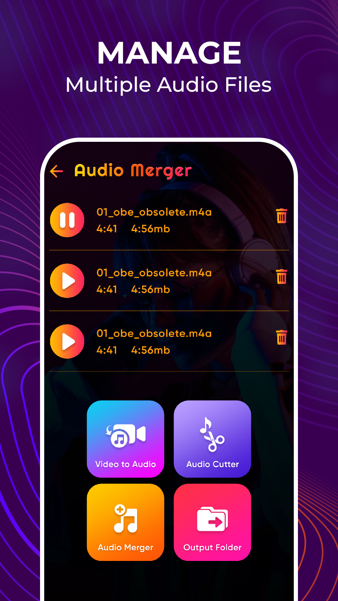 اسکرین شات 6 برنامه Video to Mp3 Audio Converter