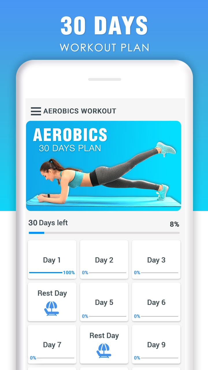 اسکرین شات 1 برنامه Aerobics Workout - Weight Loss