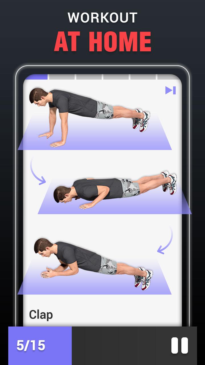 اسکرین شات 3 برنامه Chest Workouts for Men at Home