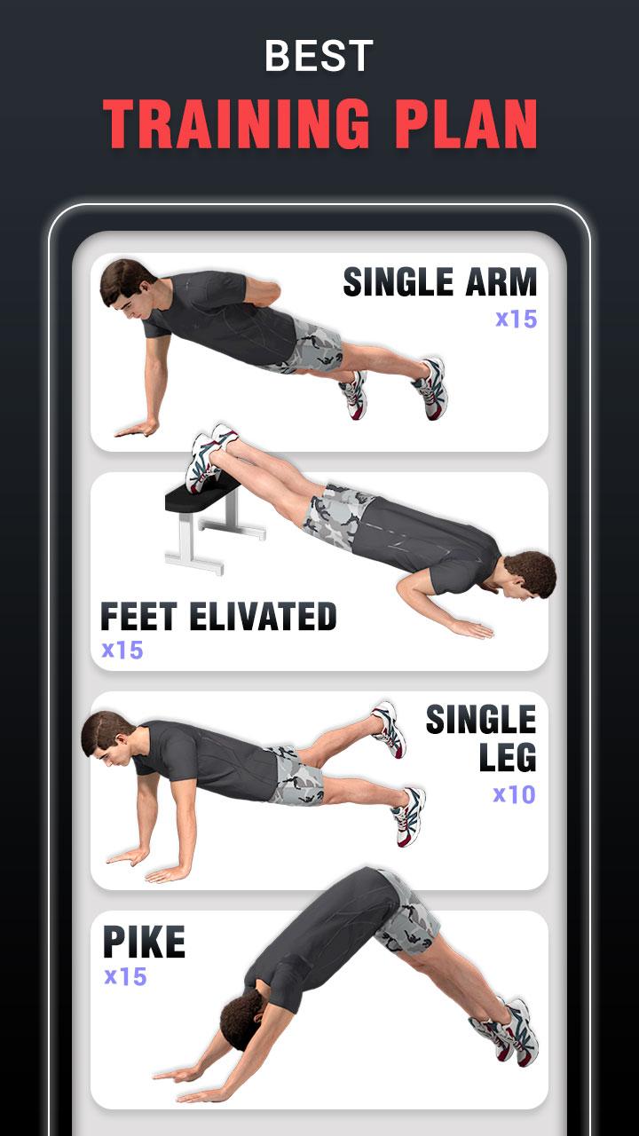 اسکرین شات 2 برنامه Chest Workouts for Men at Home