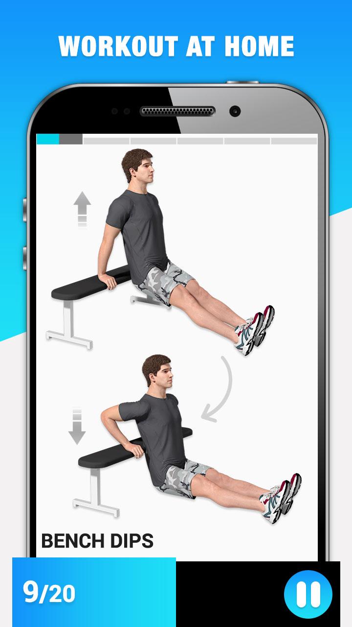 اسکرین شات 3 برنامه Weight Loss - Workout For Men
