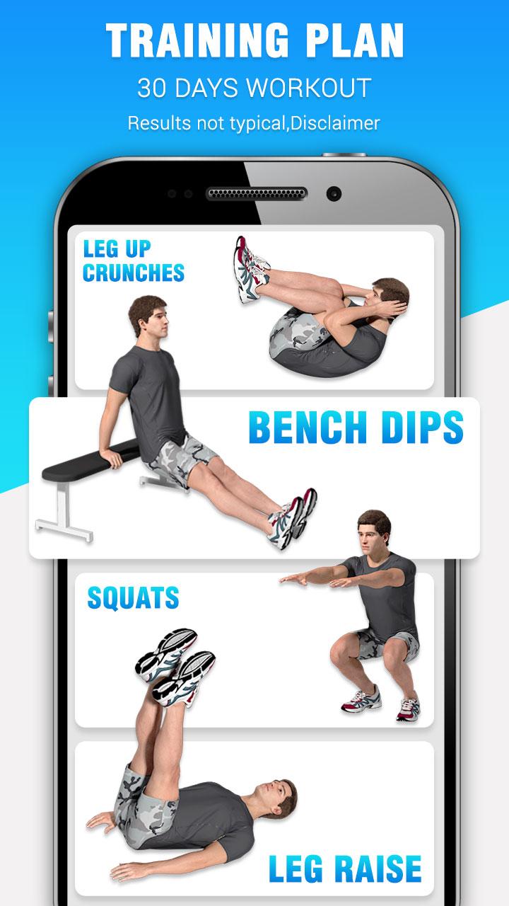 اسکرین شات 2 برنامه Weight Loss - Workout For Men