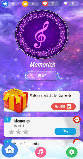 اسکرین شات 1 بازی Piano Tiles 3 - Magic Tiles 2020 Offline