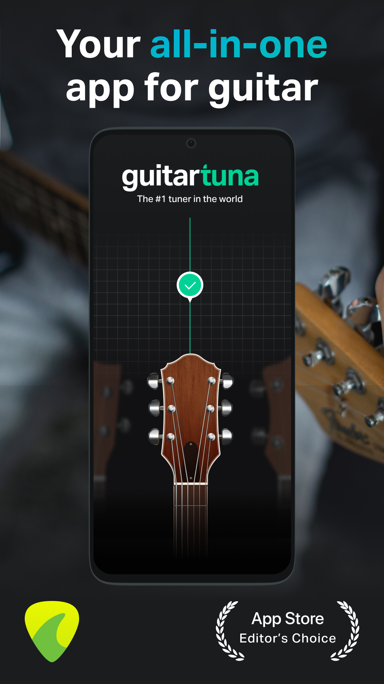 اسکرین شات 1 برنامه GuitarTuna: Tune & Play Guitar